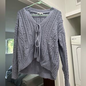 Madewell crochet tie-front cardigan
